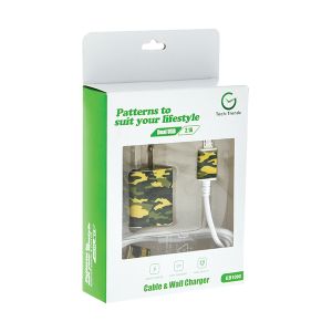 Android Cable and Wall Charger - Camo