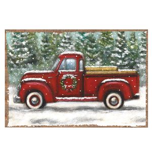Christmas Paper Placemat Pads - Red Truck