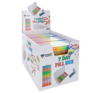 Multi-Color 7-Day Pill Box
