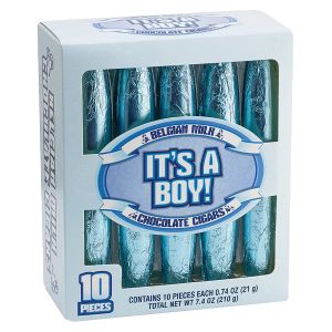 It's a Boy Chocolate Cigars - 10-Count Box
