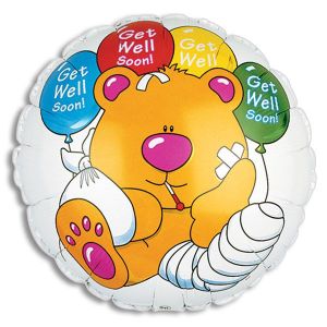 Brewster Get Well Foil Balloon - Bagged