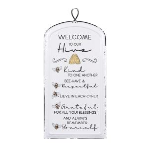Enamel Honey Bee Wall Sign - This Hive