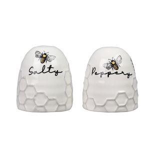 Ceramic Honey Bee Salt and Pepper Shaker Set