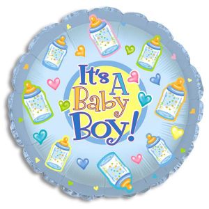 It's a Baby Boy Bottles Foil Balloon