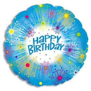 Happy Birthday Glitters Foil Balloon