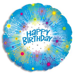 Happy Birthday Glitters Foil Balloon - Bagged
