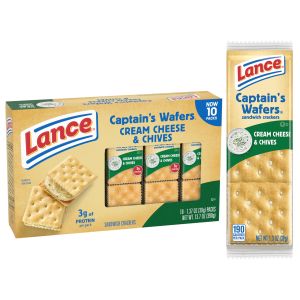 Lance Captain's Wafers Sandwich Crackers - Cream Cheese and Chives