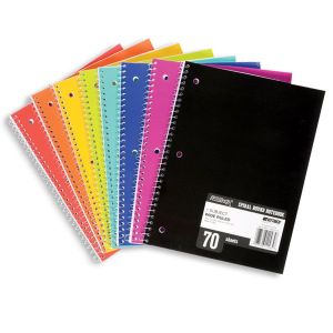 Wide Ruled Spiral Notebook