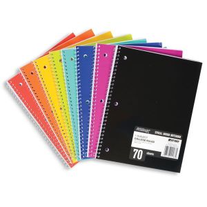 College Rules Spiral Notebook