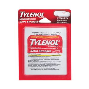 Tylenol Extra Strength Caplets Single Dose Individual Packets