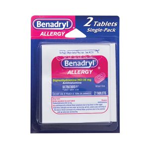 Benadryl Allergy Tablets Single Dose Individual Packets