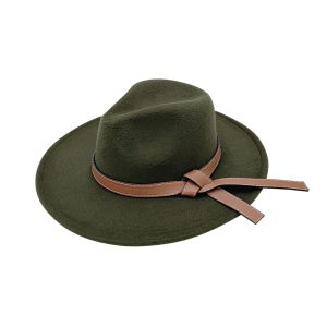 Panama Hats with Faux Leather Band