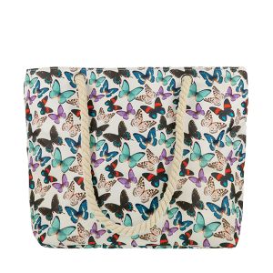 Tote Bag with Rope Handles - Butterfly