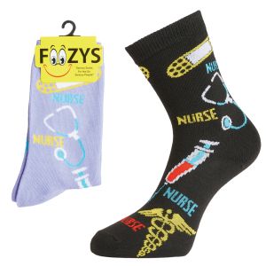 Women's Crew Socks - Nurse Designs