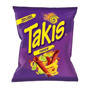 Takis Rolled Tortilla Chips - Fuego Hot Chili and Lime