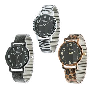 Animal Print Stretch Band Watches