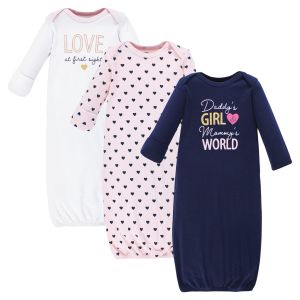 3-Piece Baby Gowns - Daddy's Girl