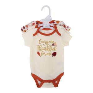 3-Pack Baby Bodysuits - Everyone Is Thankful for Me