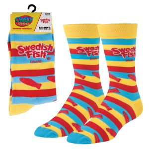 Crazy Socks Men's Size 6-12 - Swedish Fish