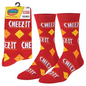 Crazy Socks Men's Size 6-12 - Cheez It