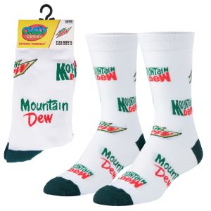 Crazy Socks Men's Size 6-12 - Mountain Dew