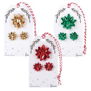 Christmas Bow Pin and Earrings Set