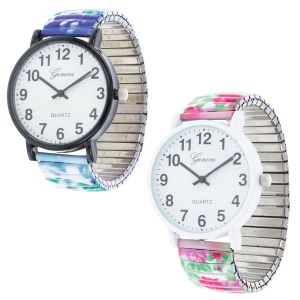 Stylish Floral Stretch Band Watches