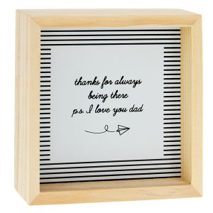 Pine Wood Box Sign - PS I Love You Dad
