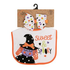 Halloween Bib and Socks Set - Sweet and Spooky