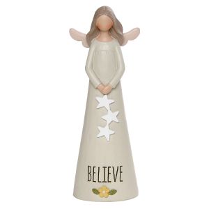 Believe Angel Figure with Stars