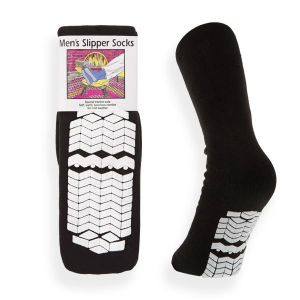 Treaded Mid-Calf Slipper Socks - Men's