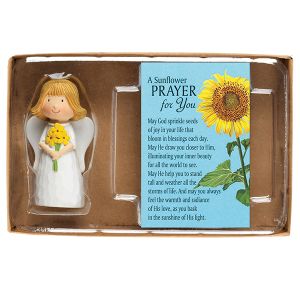 Itty Bitty Blessings Angel and Prayer Card Set - Sunflower Prayer