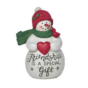 Snowman Figure - Friendship Is a Special Gift