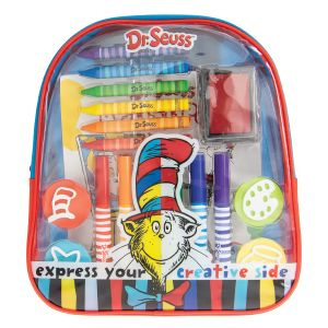 21-Piece Art and Activity Backpack - Dr Seuss