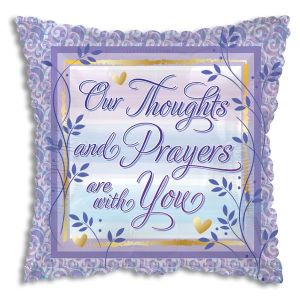 Thoughts and Prayers Foil Balloon - Bagged