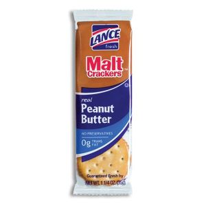 Lance Malt Peanut Butter Sandwich Crackers - 8ct Display Box