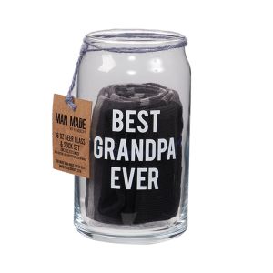 Beer Glass with Sock Set - Best Grandpa