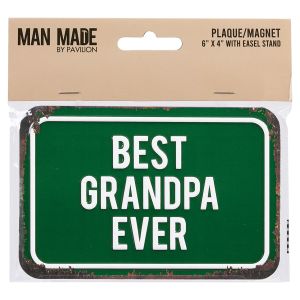 Best Grandpa Ever Tin Plaque