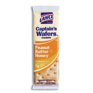 Lance Captain's Wafers Sandwich Crackers - Peanut Butter and Honey - 8ct Display Box