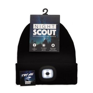 Night Scout Rechargeable LED Beanie - Black