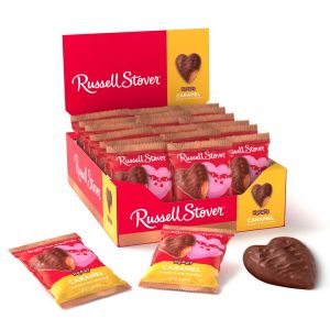 Russell Stover Chocolate Hearts - Caramel