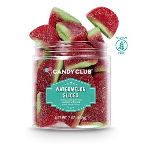 Candy Club Watermelon Slices Gummies - 7 Ounce Jar