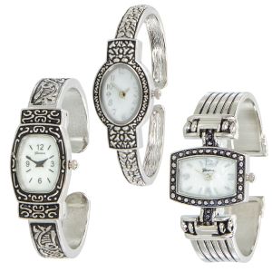 Silver Cuff Bracelet Watches