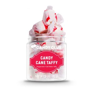 Candy Club Candy Cane Taffy - 3 Ounce Jar