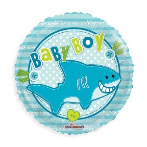 Baby Boy Shark Foil Balloon