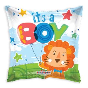 It's a Boy Lion Foil Balloon - Bagged