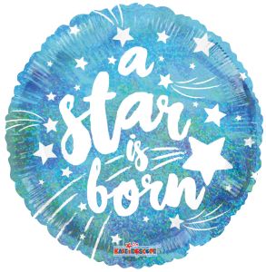 A Star Is Born Foil Balloon - Blue
