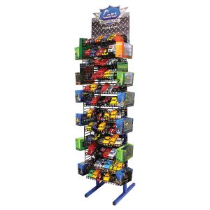 One-Sided Floor Stand For Toy Cars