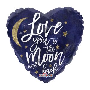 I Love You to the Moon and Back Foil Balloon