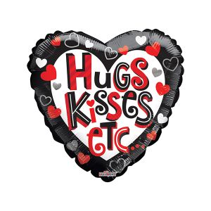 Hugs and Kisses Etc Foil Balloon